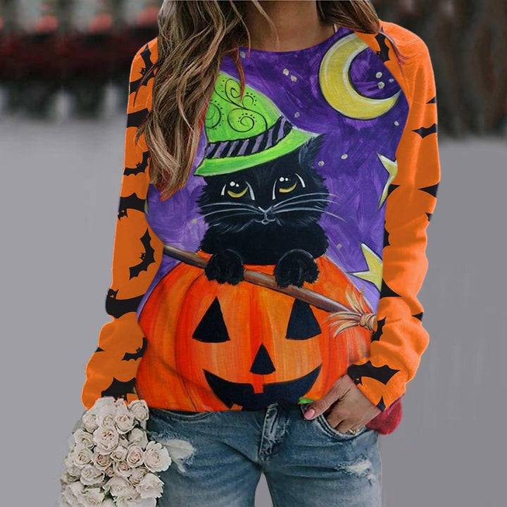 Women's Printed Long Sleeve T-shirt - Trendha