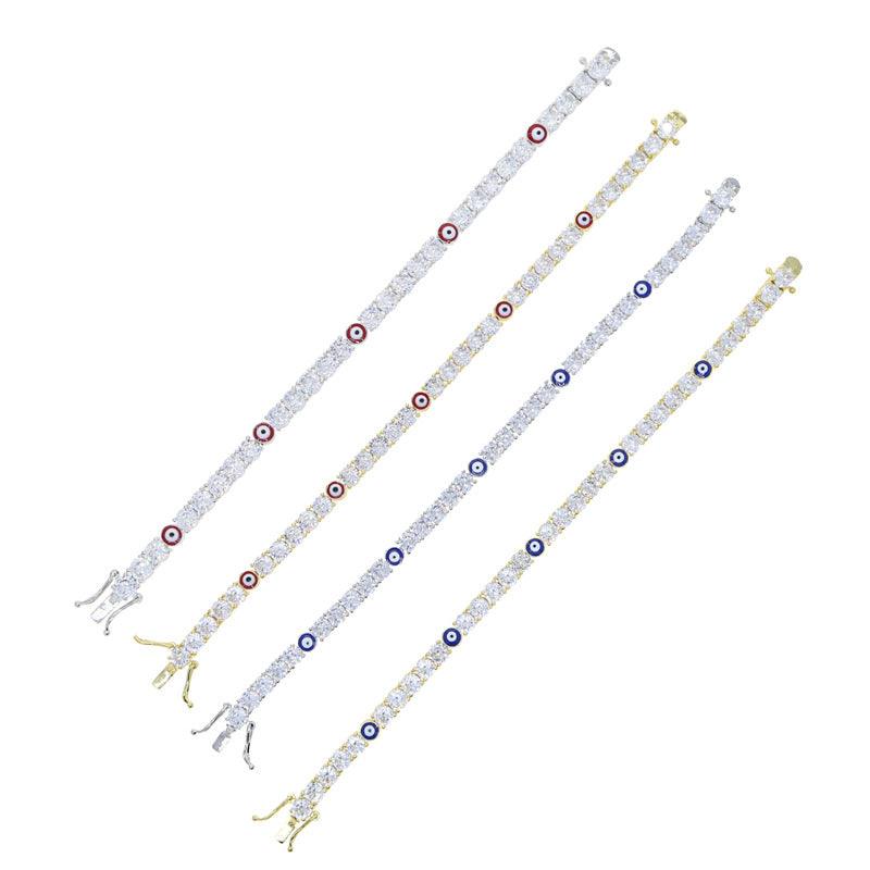 5mm Zircon Eye Tennis Chain Bracelet - Trendha