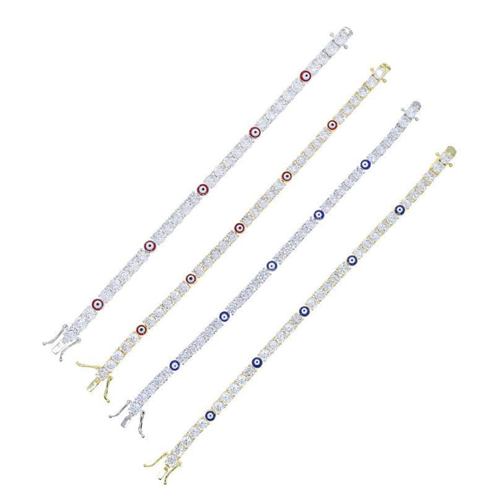 5mm Zircon Eye Tennis Chain Bracelet - Trendha