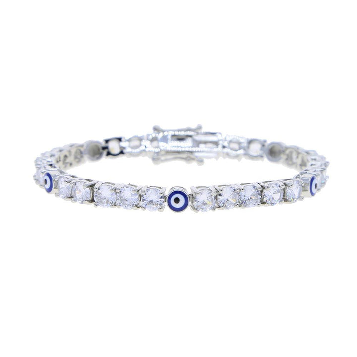 5mm Zircon Eye Tennis Chain Bracelet - Trendha