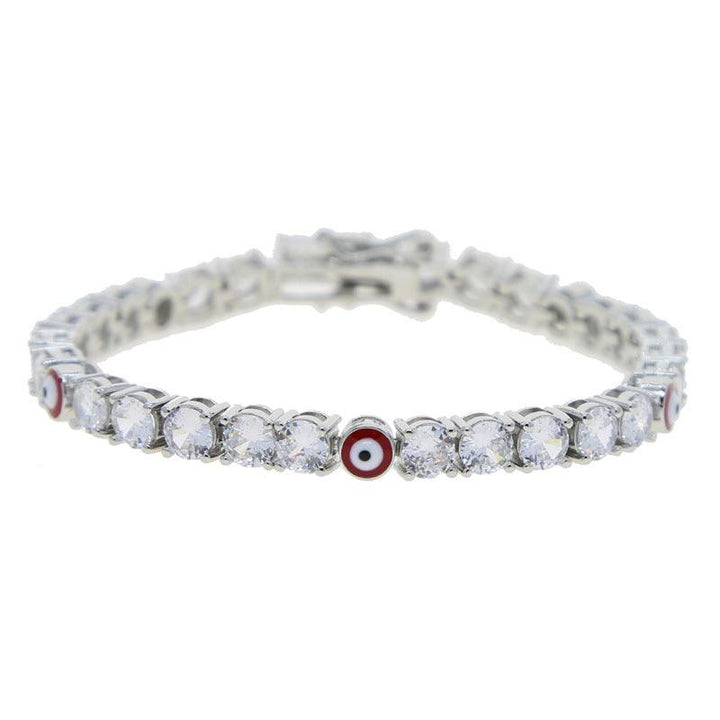 5mm Zircon Eye Tennis Chain Bracelet - Trendha