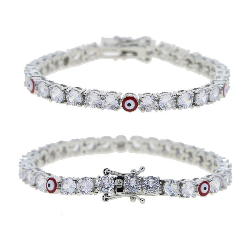5mm Zircon Eye Tennis Chain Bracelet - Trendha