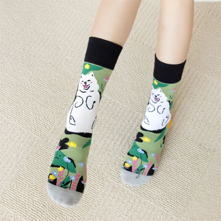 Cute Cartoon Fox Cat Socks