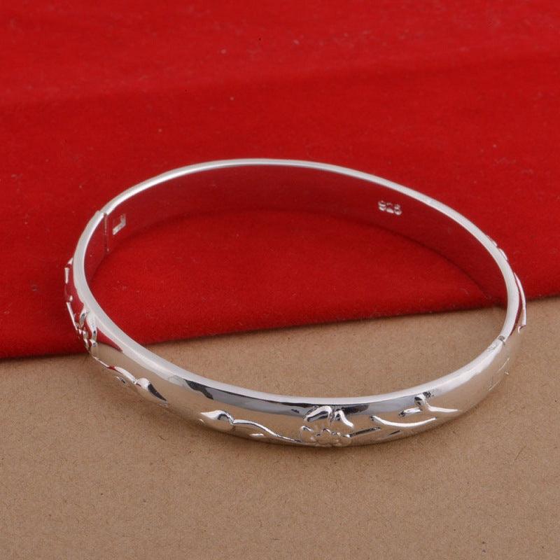 925 Silver Plated Jewelry Set Roses - Trendha