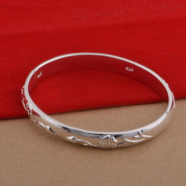 925 Silver Plated Jewelry Set Roses - Trendha