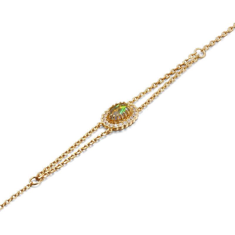 925 Silver Simple Versatile Oubo Double Layer Bracelet Girl - Trendha