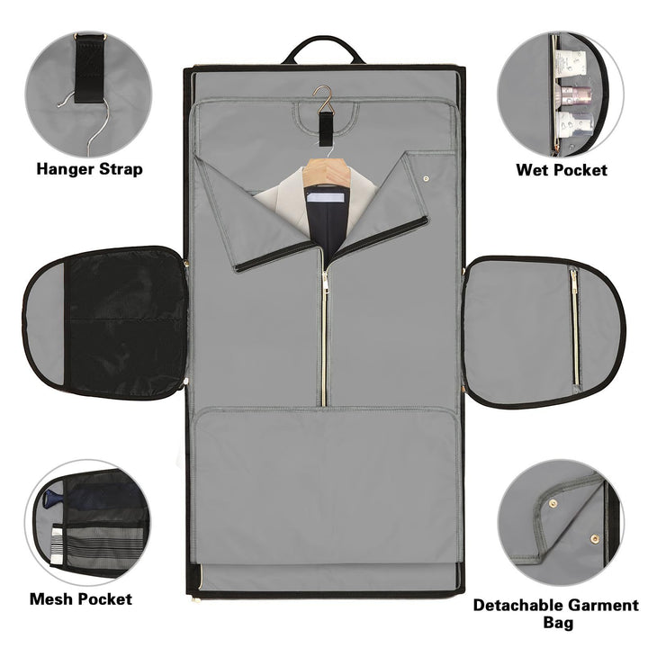 Travel Suit Dustproof Bag Convertible Wear-resistant Folding Storage Backpack
