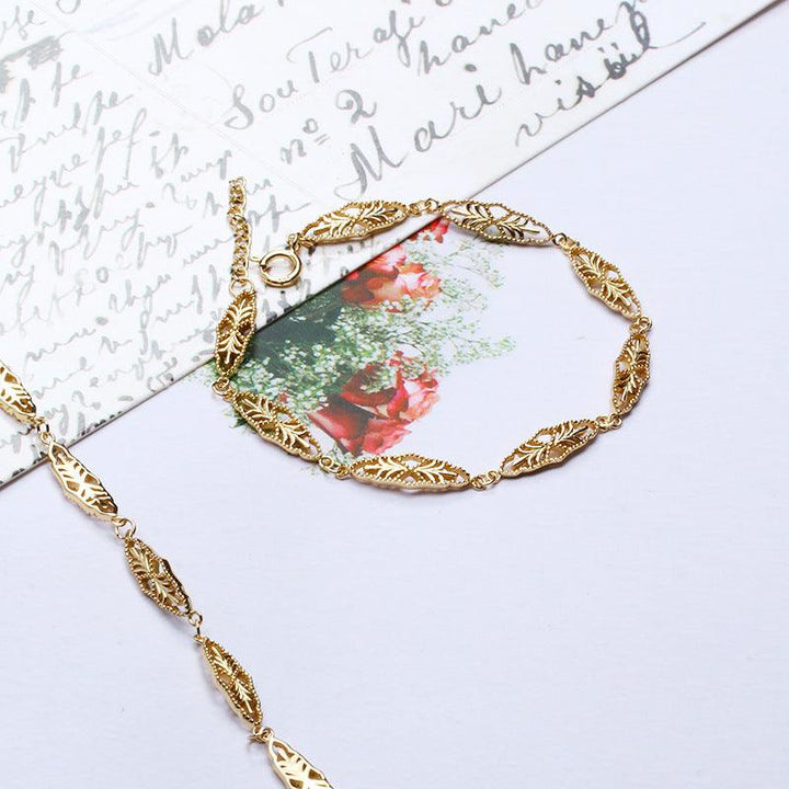 Antique Rhombic Hollow Pattern S925 Sterling Silver Bracelet - Trendha