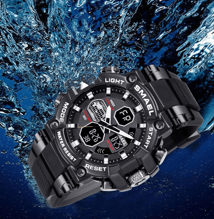 Brand Men's Sports Fashion Fitness Watch Dual - Trendha