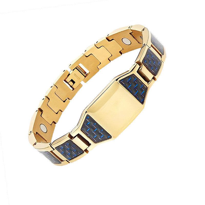 Carbon Fiber Titanium Steel Bracelet Magnet - Trendha