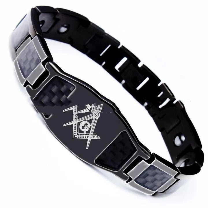Carbon Fiber Titanium Steel Bracelet Magnet - Trendha