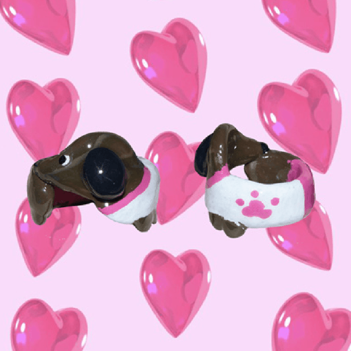 Colorful Childlike Lovely Soft Clay Ring - Trendha