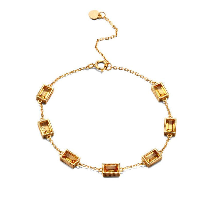 Dream Come True Faceted Natural Crystal Bracelet Female - Trendha