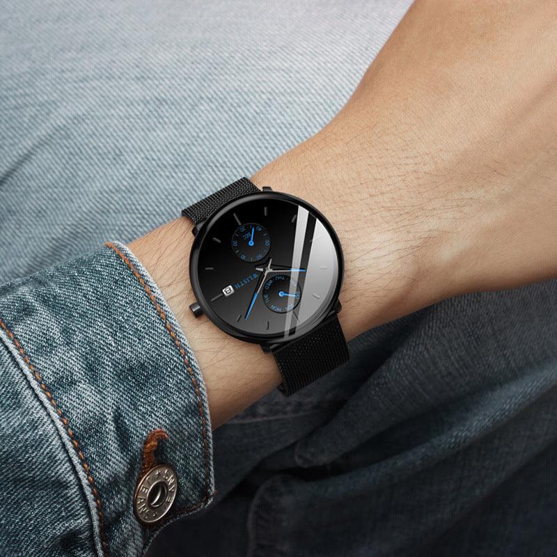 European And American Men's Simple Multifunctional Watch - Trendha