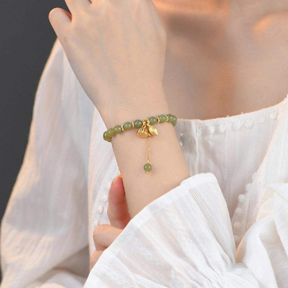 Fashion Alloy Hotian Jade Hand String - Trendha