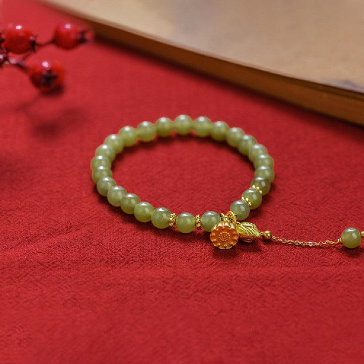 Fashion Alloy Hotian Jade Hand String - Trendha