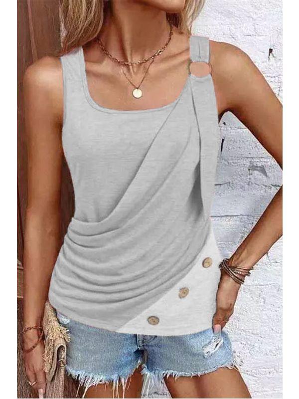 Fashion Women's Button Vest Camisole - Trendha