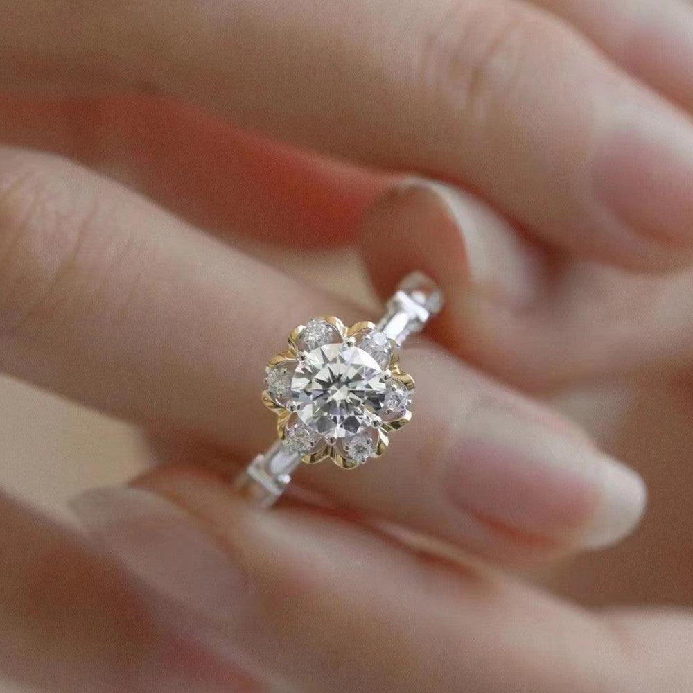 High-clean Mosonite Wedding Ring - Trendha