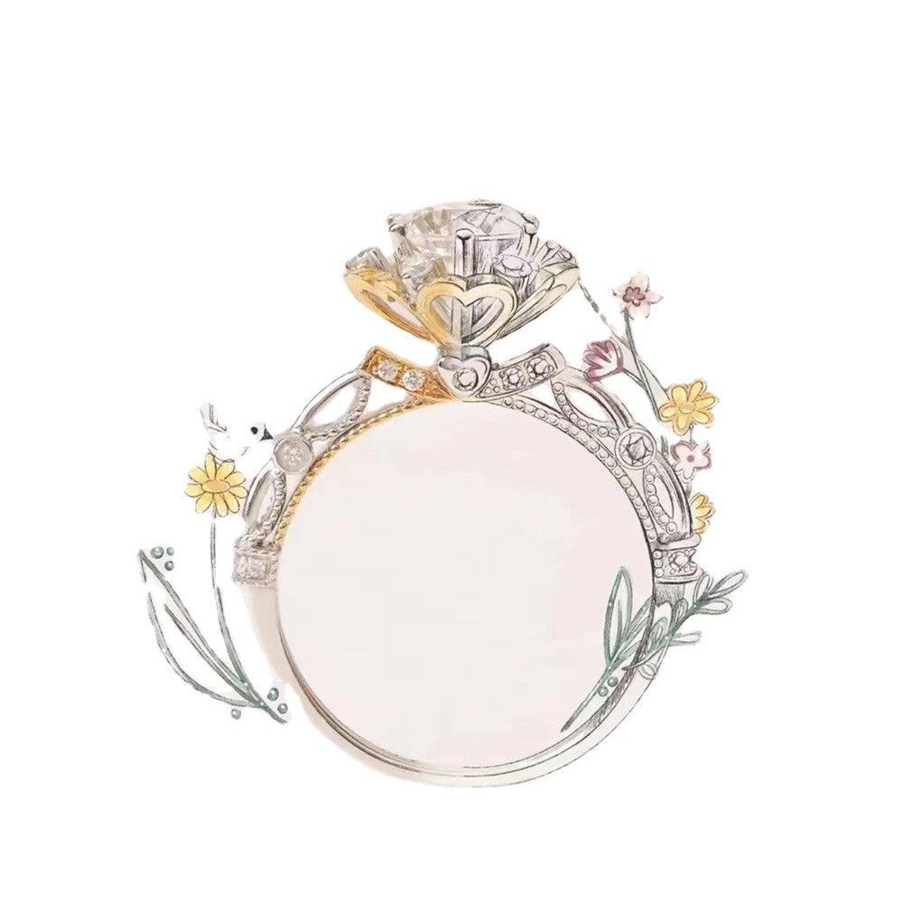 High-clean Mosonite Wedding Ring - Trendha