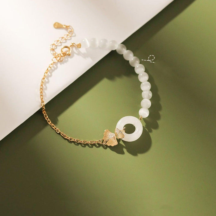 Hotan Jade Sterling Silver Bracelet Girl - Trendha