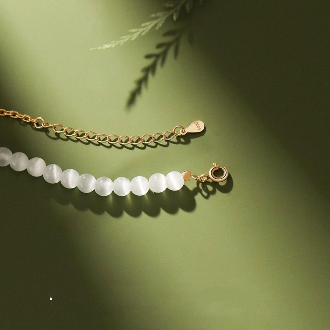 Hotan Jade Sterling Silver Bracelet Girl - Trendha