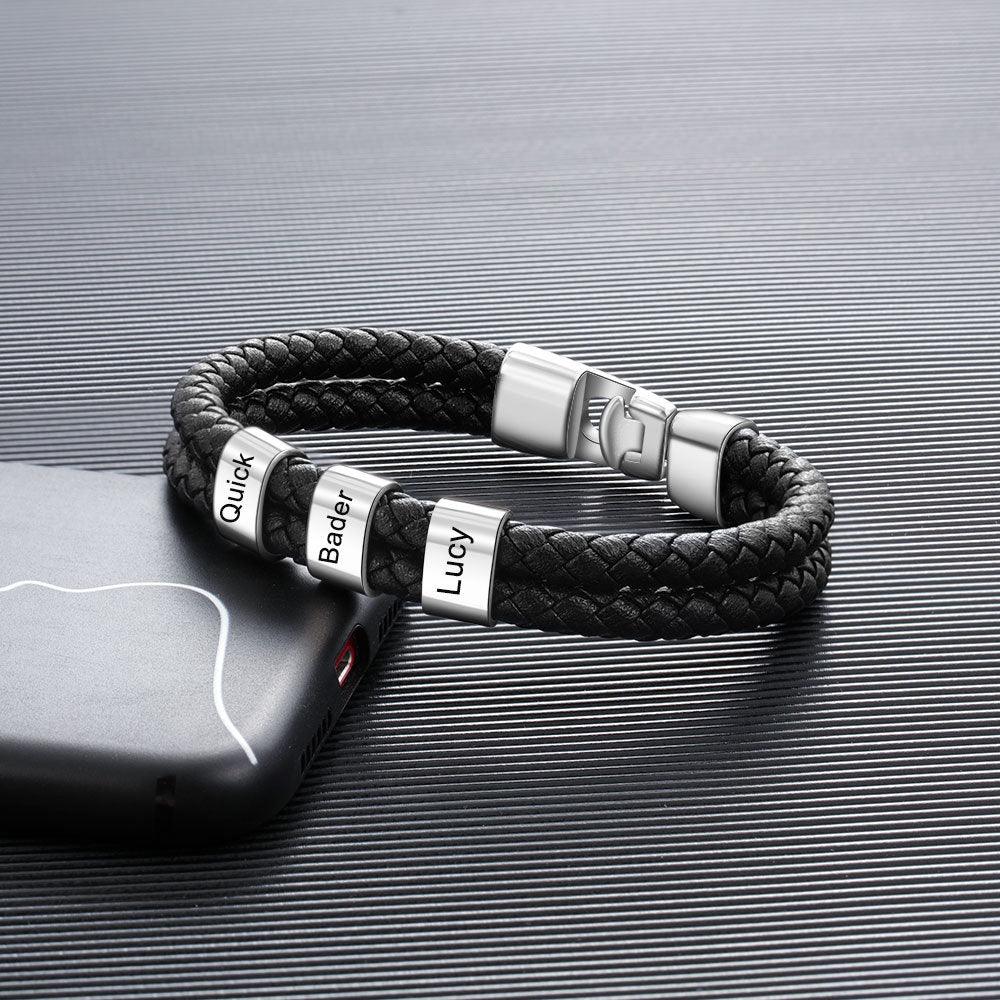 Leather Braided Men's Personality Couple Bracelet - Trendha