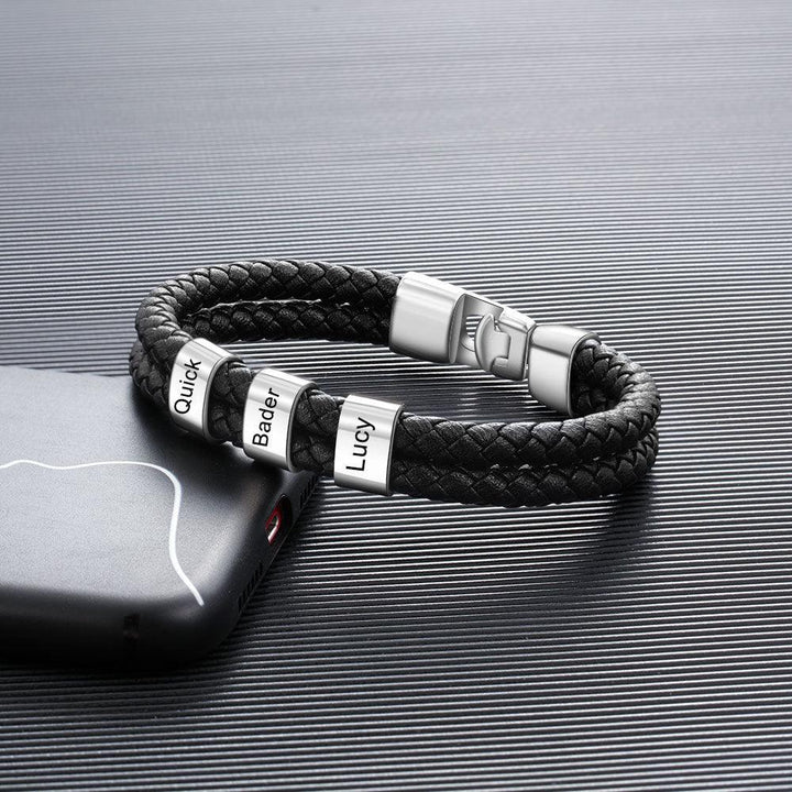 Leather Braided Men's Personality Couple Bracelet - Trendha