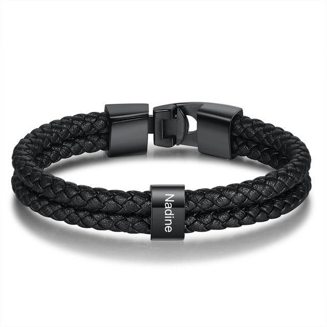 Leather Braided Men's Personality Couple Bracelet - Trendha
