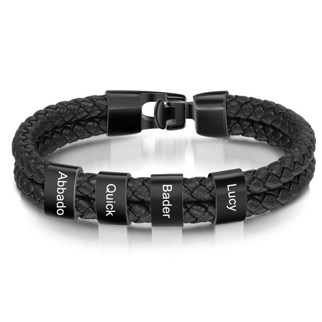 Leather Braided Men's Personality Couple Bracelet - Trendha