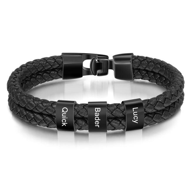 Leather Braided Men's Personality Couple Bracelet - Trendha