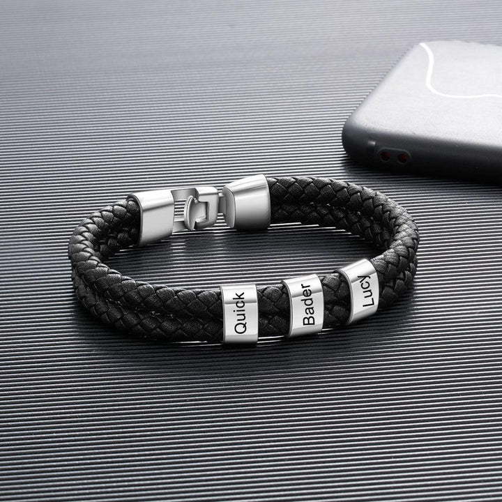 Leather Braided Men's Personality Couple Bracelet - Trendha