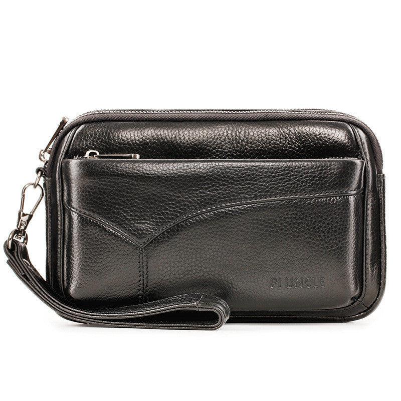 Leather Men's Hand Wallet Multifunctional Handle - Trendha