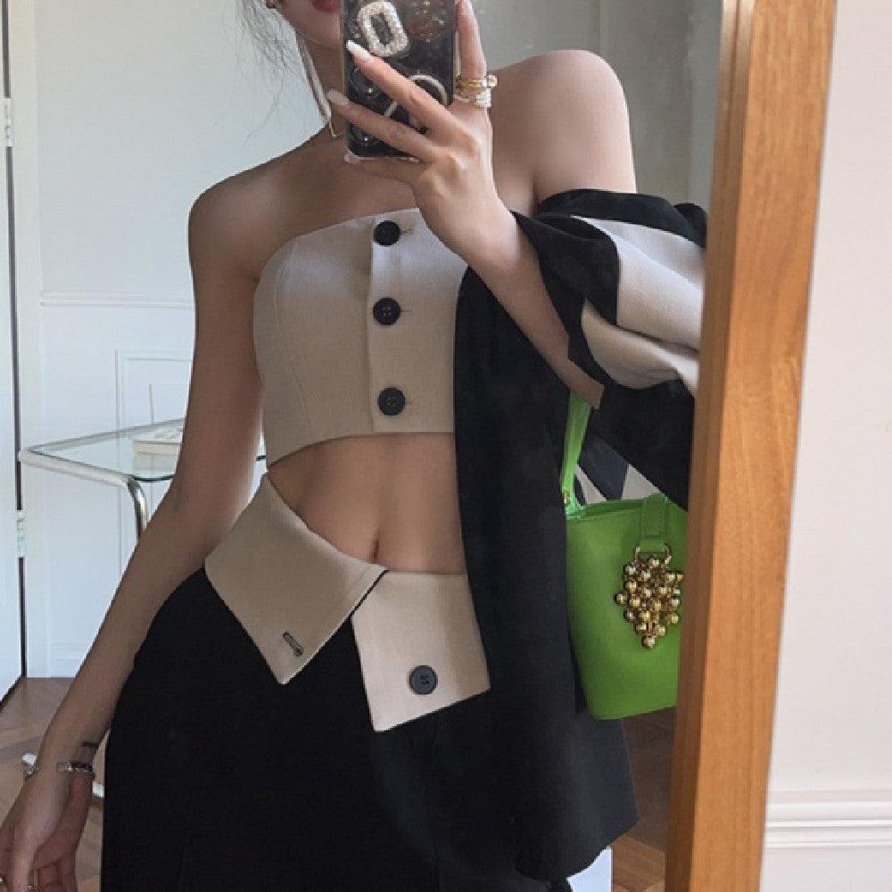 Leggings Short Style Design Sense Inside Coat Outside Wear - Trendha