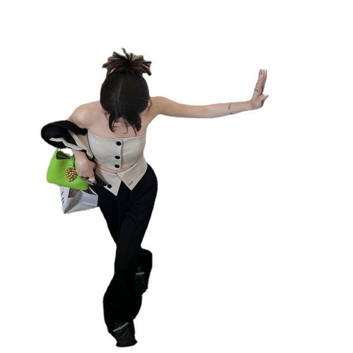 Leggings Short Style Design Sense Inside Coat Outside Wear - Trendha