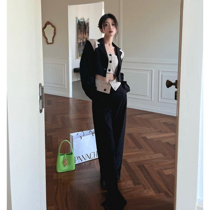 Leggings Short Style Design Sense Inside Coat Outside Wear - Trendha