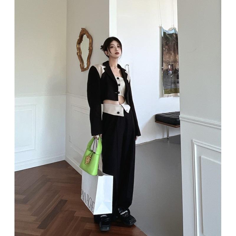 Leggings Short Style Design Sense Inside Coat Outside Wear - Trendha