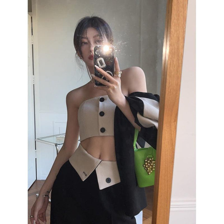 Leggings Short Style Design Sense Inside Coat Outside Wear - Trendha