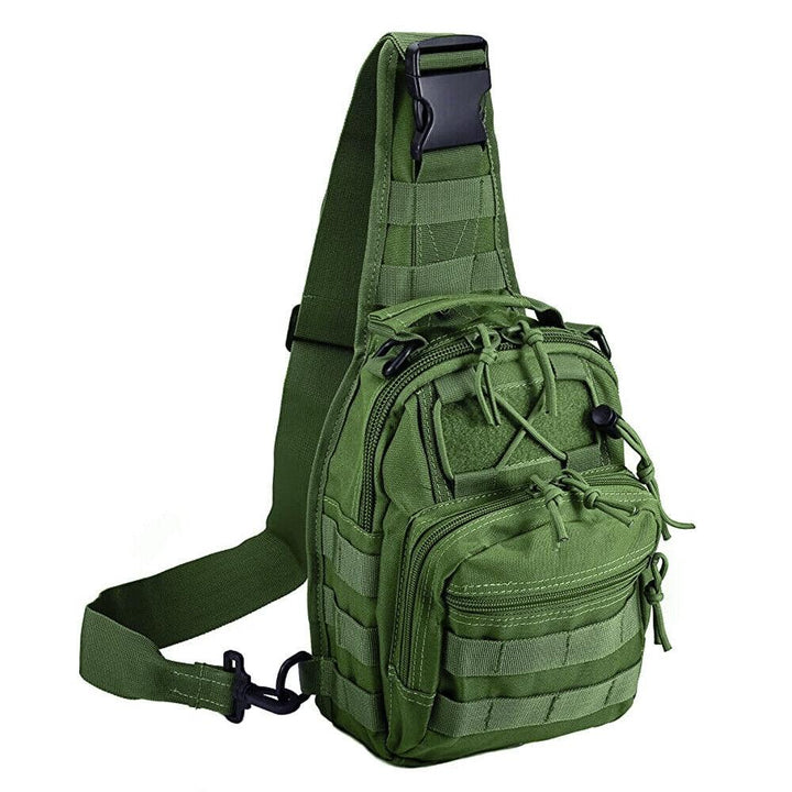 Men Backpack Molle Tactical Sling Chest Pack Shoulder Bag Outdoor Hiking Travel - Trendha