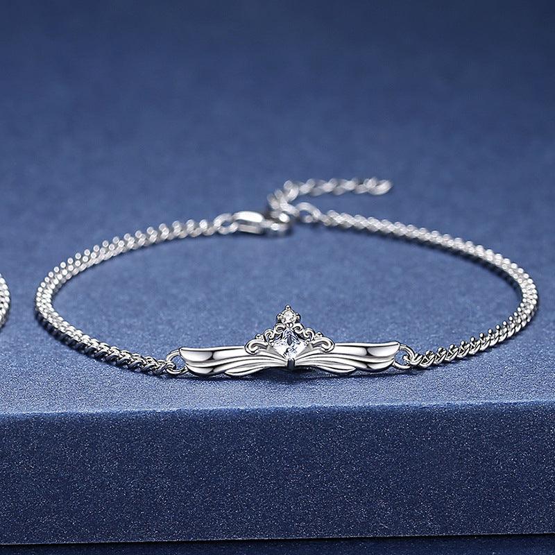 Men's And Women's Pair Creative All Match Sterling Silver Bracelet - Trendha