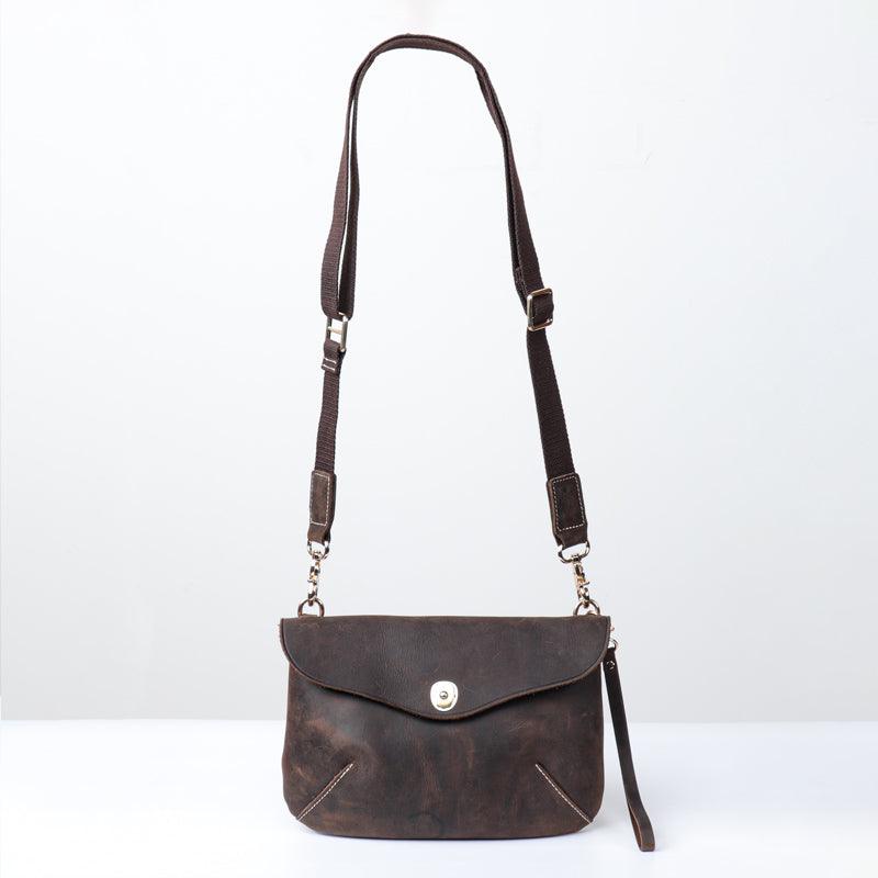 Men's Casual Retro Handmade Cowhide Bag - Trendha