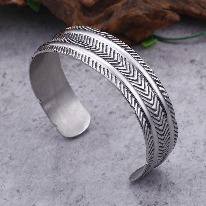 Men's Fashion Retro Stainless Steel Bracelet - Trendha