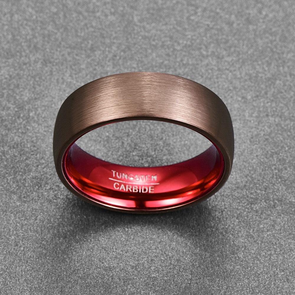 Men's Fashion Simple Electroplated Tungsten Steel Ring - Trendha