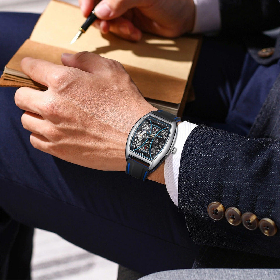 Men's Skeleton Face Movement Luminous Automatic Mechanical Watch - Trendha