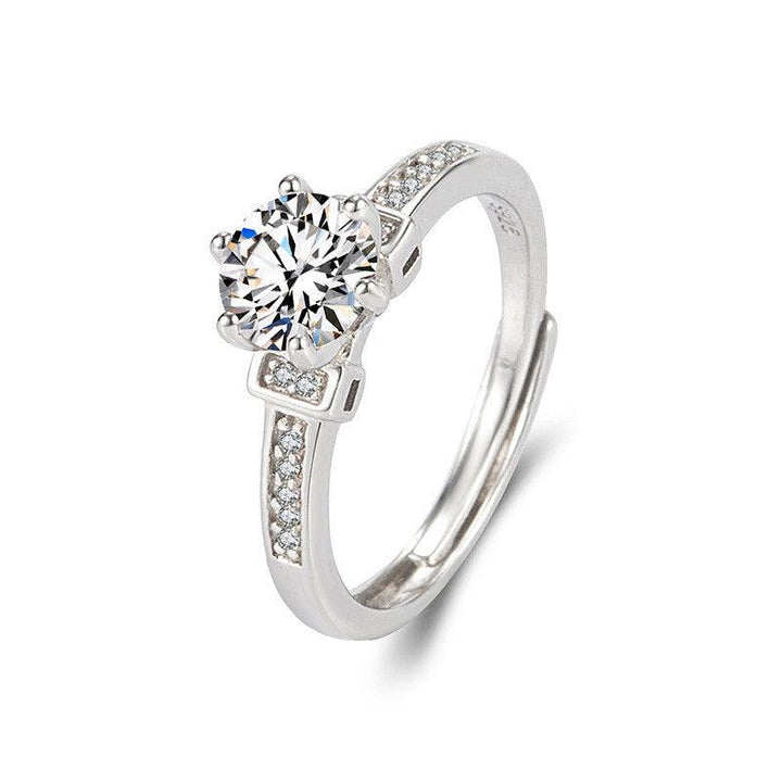 Mossstone Ring With Silver Ring - Trendha