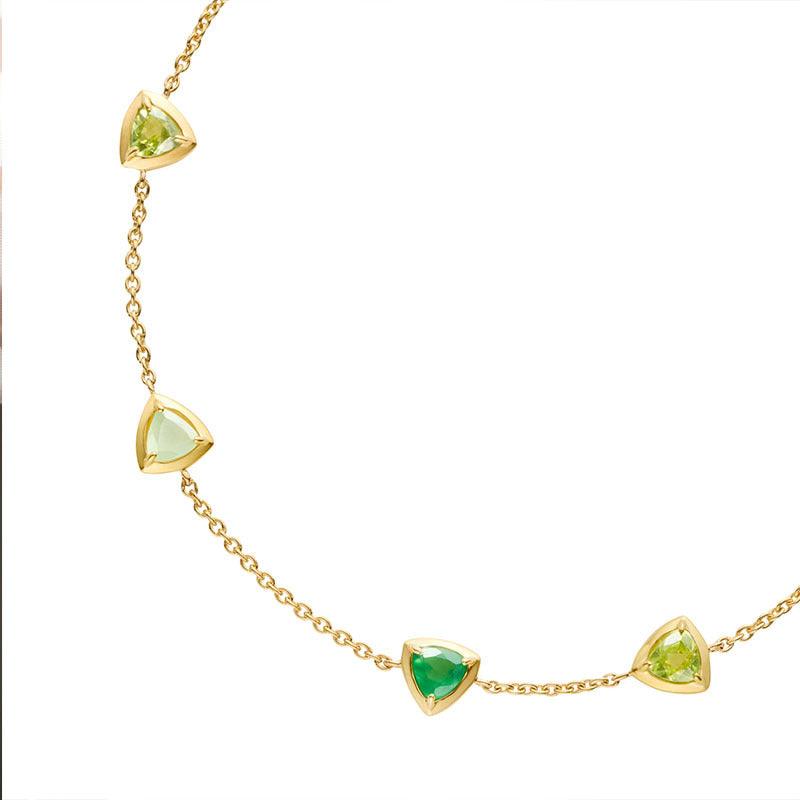 Natural Green Gem Bracelet Girl - Trendha