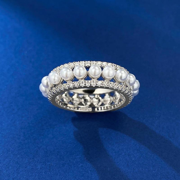 New S925 Silver Elegant Chic Pearl Ring For Women - Trendha