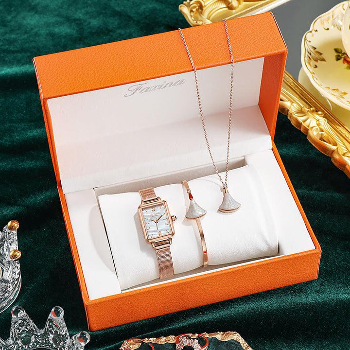 New Small Green Watch Fashion Square Suit Ladies Watch Women - Trendha