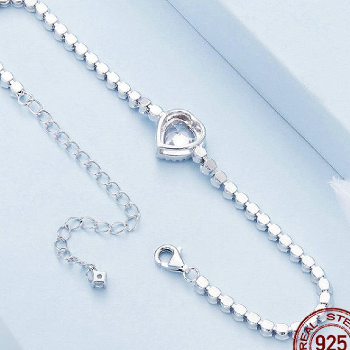 New Sparkling Love Zirconia Bracelet - Trendha