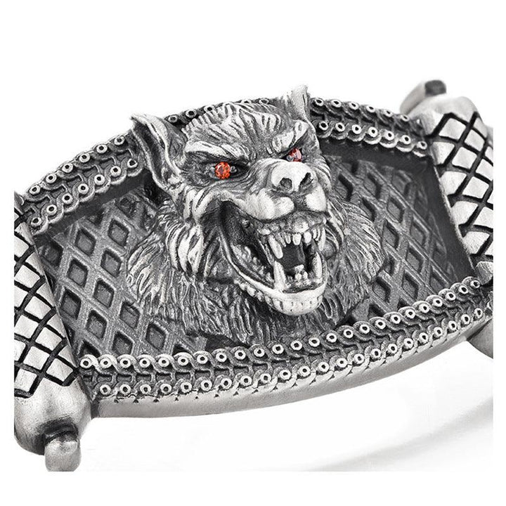 New Wolf Head Bracelet Men's Fashion Retro Hegemony - Trendha