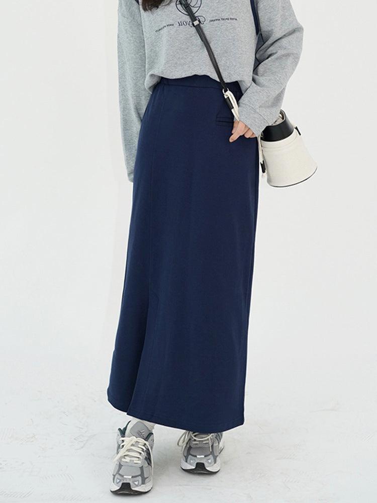 Off-shoulder Hoodie Female Spring Lazy Casual Crewneck Top Thin - Trendha